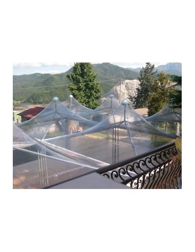 Laterale finestrato TRASPARENTE in CRISTAL PVC 