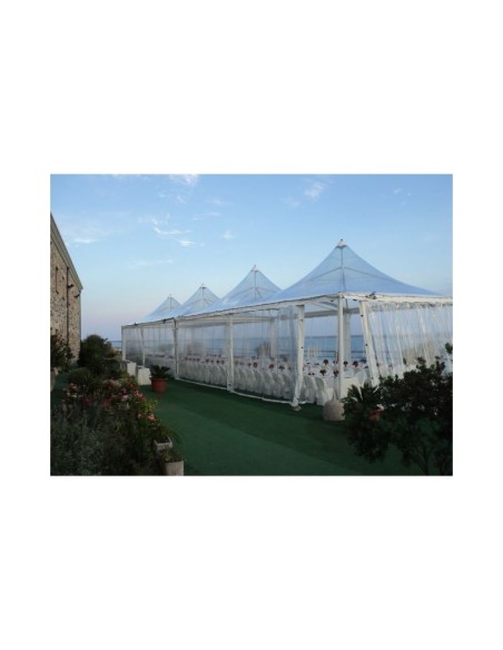Laterale finestrato TRASPARENTE in CRISTAL PVC 