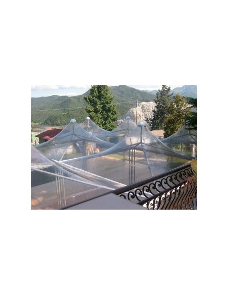 Laterale finestrato TRASPARENTE in CRISTAL PVC 