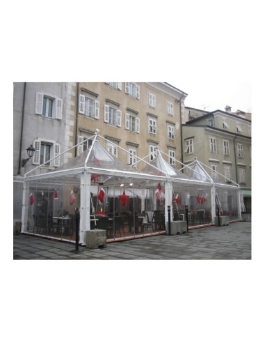 Laterale finestrato TRASPARENTE in CRISTAL PVC 
