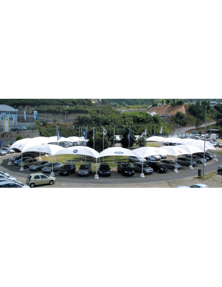 5,5x5,5 MT Gazebo EXPO LIGHT - piantone ø 76mm - 2