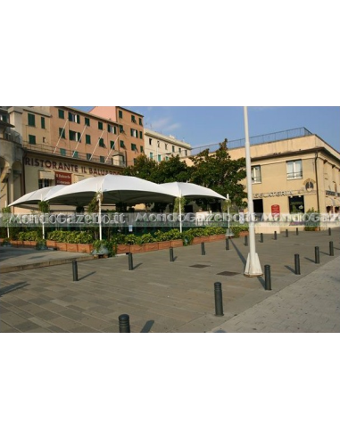 5,5x5,5 MT Gazebo EXPO LIGHT - piantone ø 76mm - 17