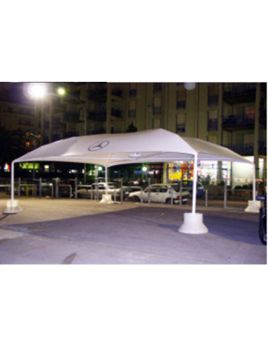 5,5x5,5 MT Gazebo EXPO LIGHT - piantone ø 76mm - 1