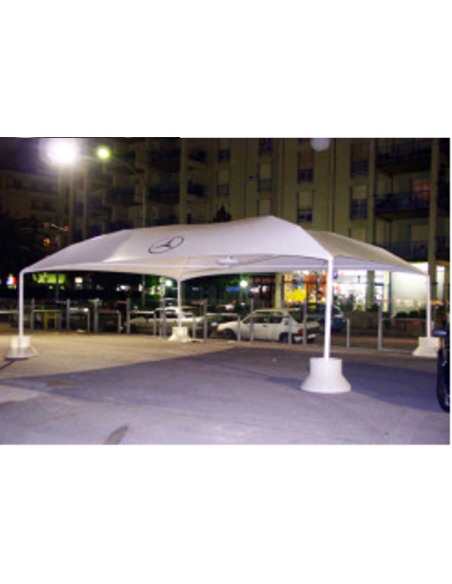 5,5x5,5 MT Gazebo EXPO LIGHT - piantone ø 76mm - 1