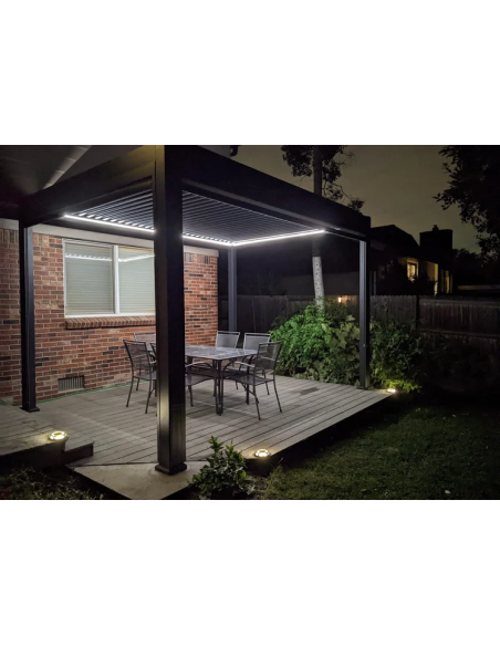 Pergola Bioclimatica Pegaso 4x4 metri - LED RGB motorizzata - 4