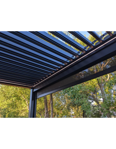 Pergola Bioclimatica Pegaso 4x4 metri - LED RGB motorizzata - 12
