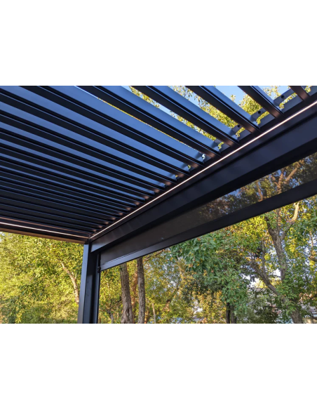 Pergola Bioclimatica Pegaso 4x4 metri - LED RGB motorizzata - 12