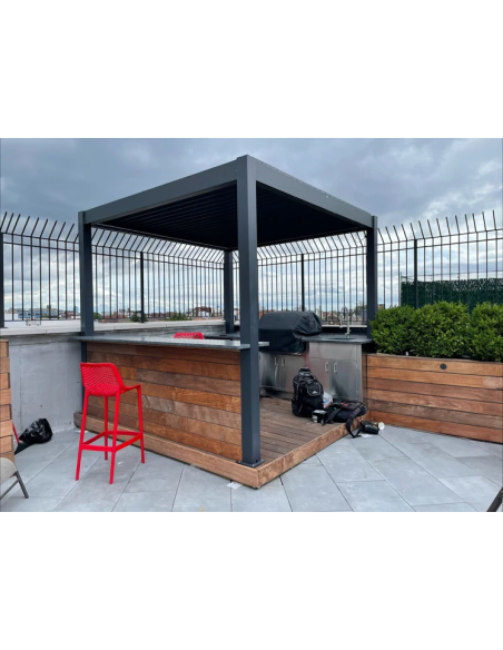 Pergola Bioclimatica Pegaso 4x4 metri - LED RGB motorizzata - 14