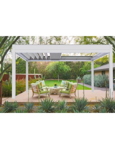 Pergola Bioclimatica Retrattile Symphonia 3x5 metri - LED RGB motorizzata - 7