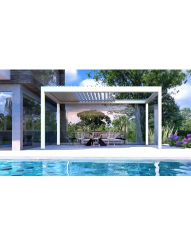 Pergola Bioclimatica Retrattile Symphonia 3x5 metri - LED RGB motorizzata - 8