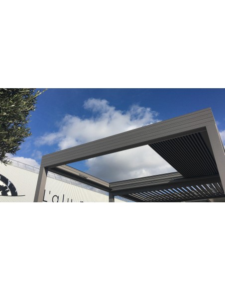 Pergola Bioclimatica Retrattile Symphonia 4x6 metri - LED RGB motorizzata - 11