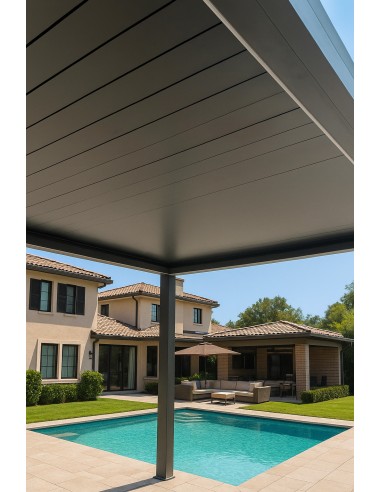 Pergola Bioclimatica Retrattile Symphonia 4x6 metri - LED RGB motorizzata - 2