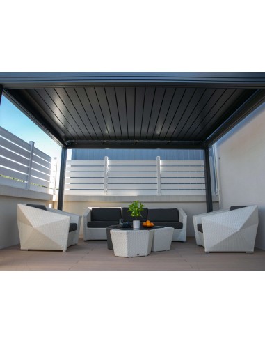Pergola Bioclimatica Retrattile Symphonia 4x6 metri - LED RGB motorizzata - 3