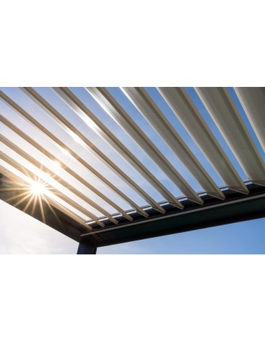 Pergola Bioclimatica Retrattile Symphonia 4x8 metri - LED RGB motorizzata - 8