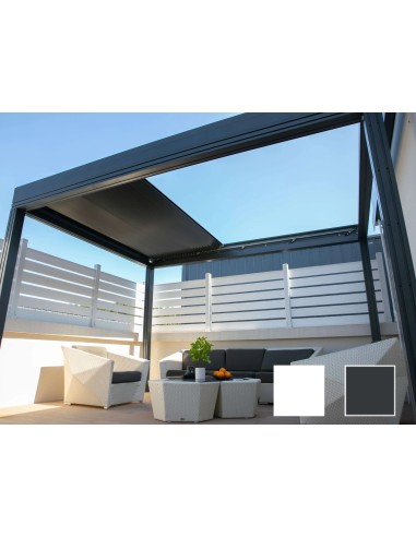 Pergola Bioclimatica Retrattile Symphonia 4x5 metri - LED RGB motorizzata - 1