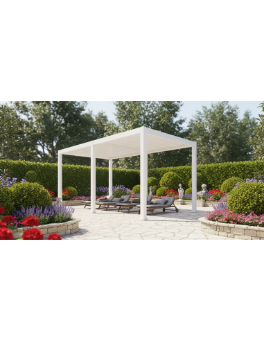 Pergola Bioclimatica Pegaso 4x8 metri - LED RGB motorizzata - 11