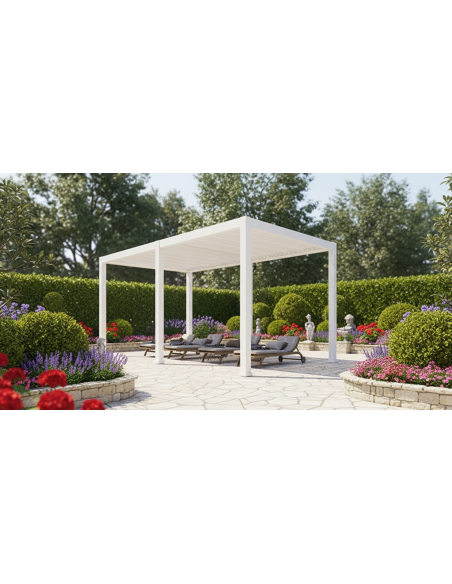 Pergola Bioclimatica Pegaso 4x8 metri - LED RGB motorizzata - 11