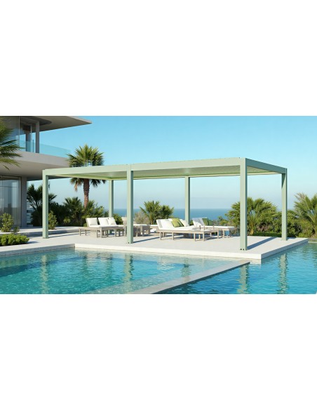 Pergola Bioclimatica Pegaso 4x8 metri - LED RGB motorizzata - 8
