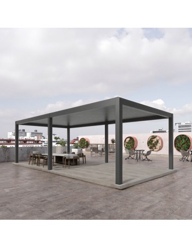 Pergola Bioclimatica Pegaso 4x8 metri - LED RGB motorizzata - 10