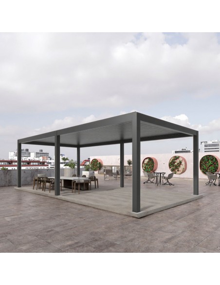 Pergola Bioclimatica Pegaso 4x8 metri - LED RGB motorizzata - 10