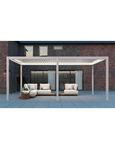 Pergola Bioclimatica Pegaso 4x8 metri - LED RGB motorizzata - 7