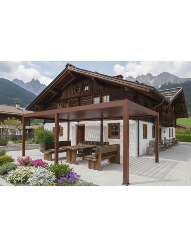 Pergola Bioclimatica Pegaso 4x8 metri - LED RGB motorizzata - 5