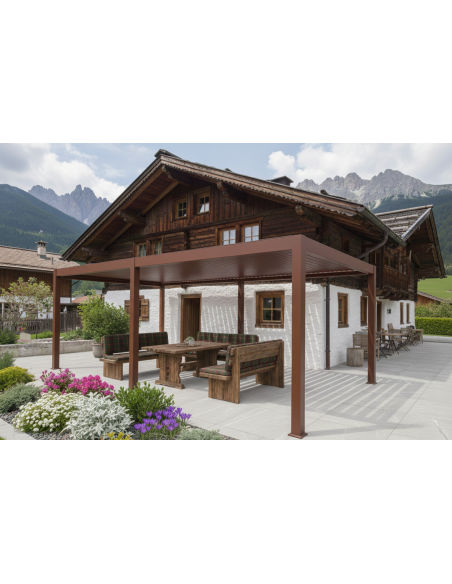 Pergola Bioclimatica Pegaso 4x8 metri - LED RGB motorizzata - 5
