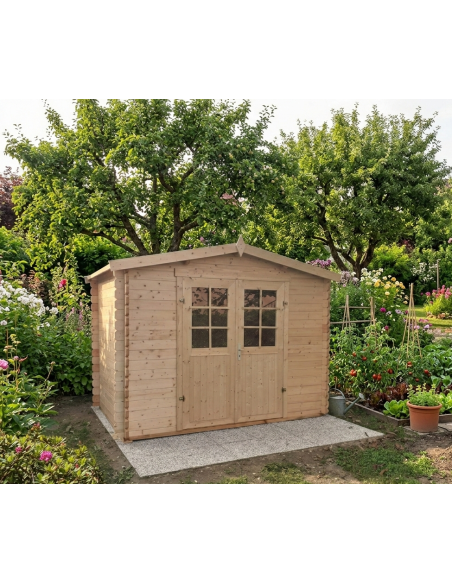 MOD. SMERALDO 300X300 CM - 34 mm - CASETTA PER IL GIARDINO - 4
