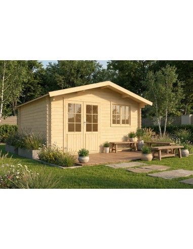 MOD. ZAFFIRO -  380x380CM - 34 mm - CASETTA PER IL GIARDINO - 9