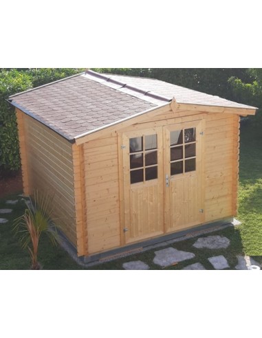 MOD. AMBRA 340X340 CM - 34 mm - CASETTA PER IL GIARDINO - 4