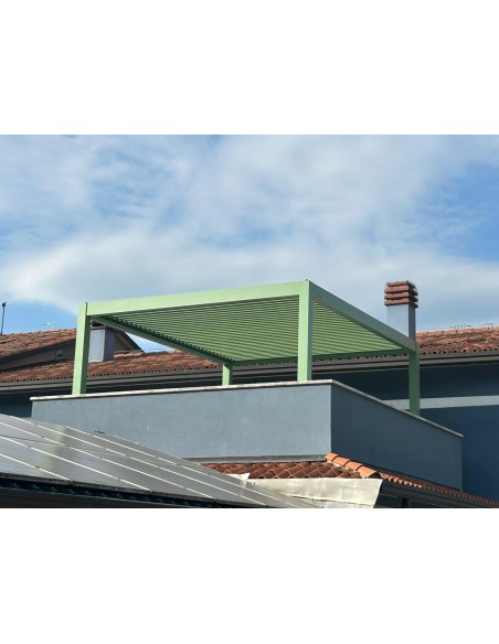 Pergola Bioclimatica Pegaso 4x8 metri - LED RGB motorizzata - 17