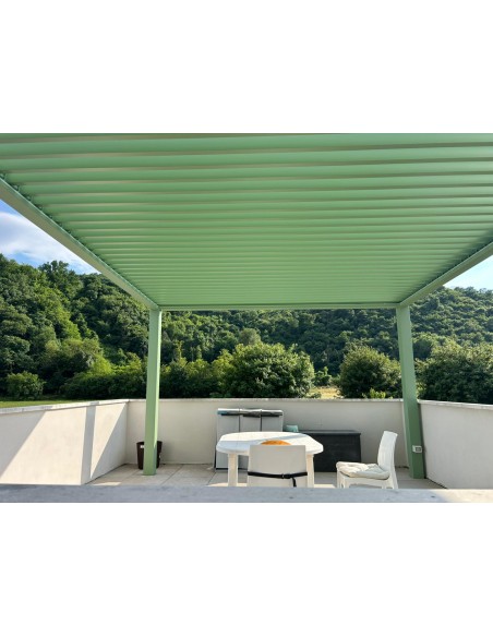 Pergola Bioclimatica Pegaso 4x8 metri - LED RGB motorizzata - 19
