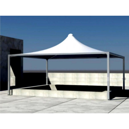 Gazebo s8 struttura piana quadrata 4x4 fino 9x9