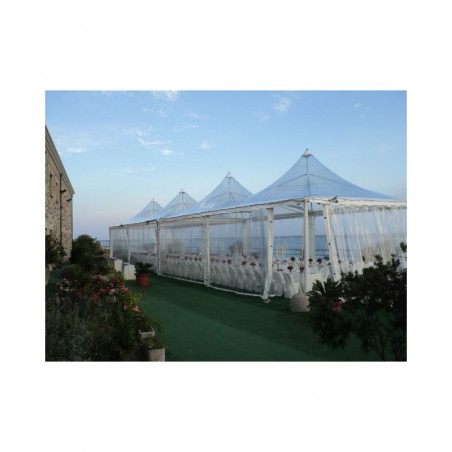 Telo trasparente 5 x 3 m - Tela PVC Cristal 625 g/m² - Multiuso : serra,  protezione, giardino, pergola, terrazza