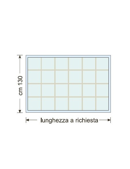 Finestra in PVC RETTANGOLARE SERIGRAFATA 1MT