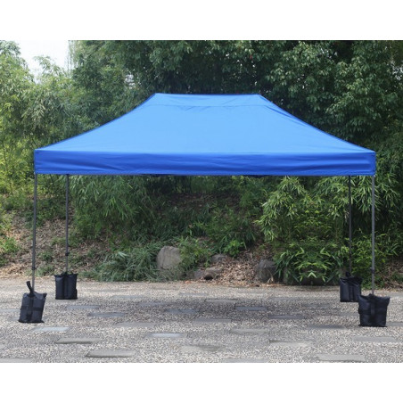 Gazebo pieghevole professionale 3x4.5mt Blu Acciaio 3cm - Mondo Gazebo