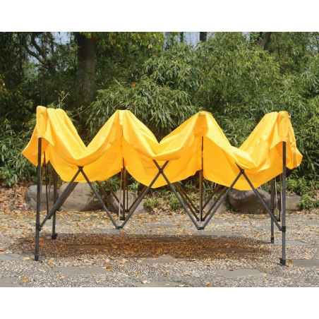 Gazebo pieghevole professionale 3x3mt - Acciaio 3cm - Giallo