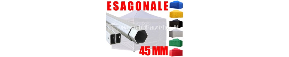 Gazebo Pieghevole 3x3 4,5 cm alluminio professionale - Mondo Gazebo