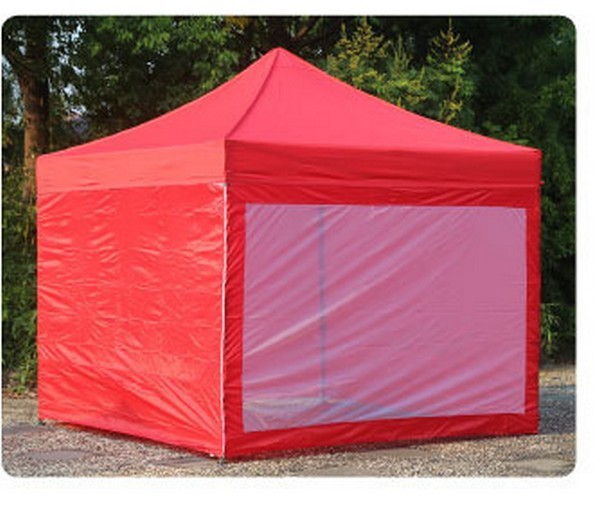 Finestrone del gazebo 3x3 rosso