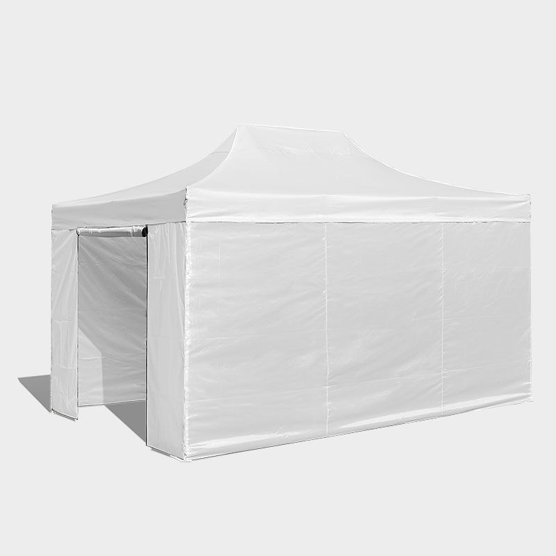 Gazebo 4,5x3 bianco in acciaio 40 mm