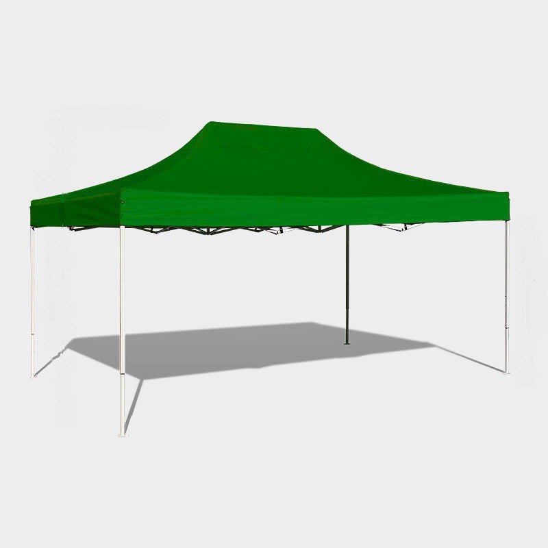Gazebo pieghevole 4,5x3 verde aperto