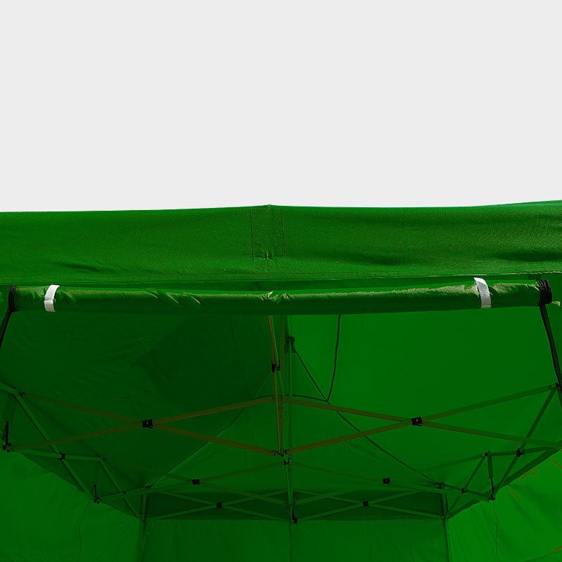 Dettaglio del telo del gazebo 4,5x3 verde