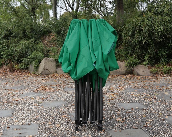 Gazebo 4,5x3 verde in acciaio 40 mm