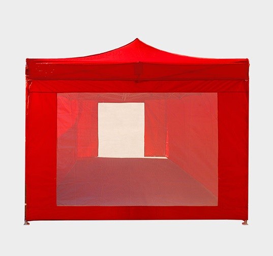 Finestrone del gazebo 4,5x3 rosso