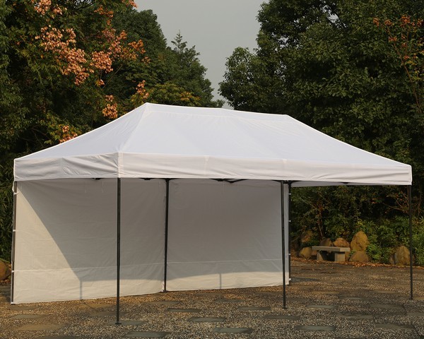 Gazebo pieghevole 6x3 bianco aperto