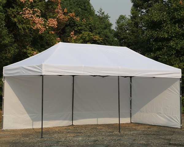 Gazebo 6x3 bianco per mercatini e fiere