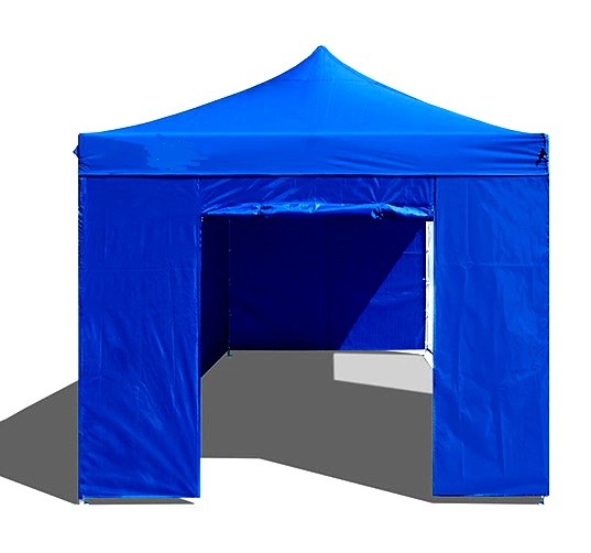 Porta con zip del gazebo 6x3 blu