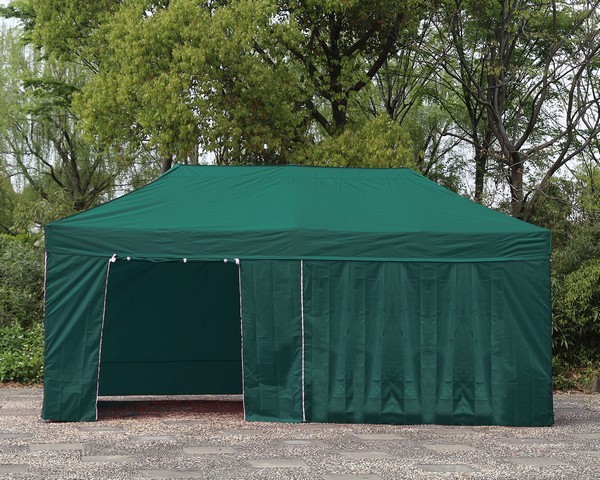 Gazebo 6x3 verde in acciaio 40 mm