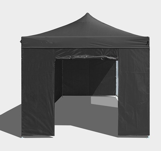 Porta con zip del gazebo 6x3 nero