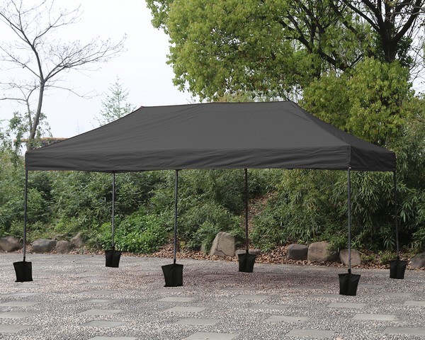 Gazebo professionale 6x3 nero